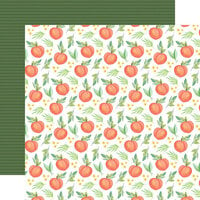 Carta Bella Paper - Fruit Stand Collection - 12 x 12 Double Sided Paper - Just Peachy