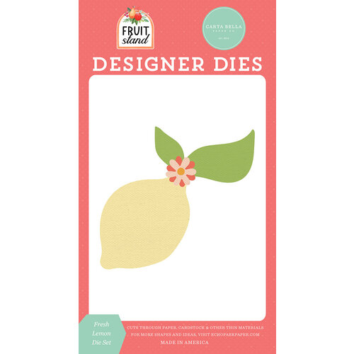 Carta Bella Paper - Fruit Stand Collection - Designer Dies - Fresh Lemon