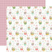 Carta Bella Paper - Here Comes Easter Collection - 12 x 12 Double Sided Paper - Egg Hunt Finds