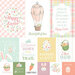 Carta Bella Paper - Here Comes Easter Collection - 12 x 12 Double Sided Paper - Easter Journaling Cards