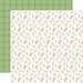 Carta Bella Paper - Here Comes Easter Collection - 12 x 12 Double Sided Paper - Carrot Patch