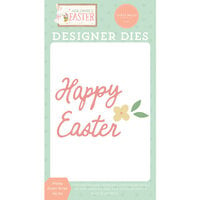 Carta Bella Paper- Here Comes Easter Collection - Designer Dies - Happy Easter Script