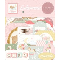 Carta Bella Paper - Little Lullabies Baby Girl Collection - Ephemera