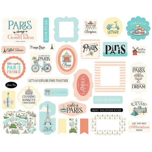 Carta Bella Paper - Paris Collection - Ephemera