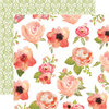 Carta Bella - Rustic Elegance Collection - 12 x 12 Double Sided Paper - Flowers