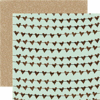 Carta Bella - Rustic Elegance Collection - 12 x 12 Double Sided Paper - Heart Garland
