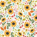 Carta Bella Paper - Sunflower Summer Collection - 12 x 12 Double Sided Paper - Sunflower Garden