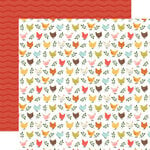 Carta Bella Paper - Sunflower Summer Collection - 12 x 12 Double Sided Paper - Chicken Friends