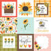 Carta Bella Paper - Sunflower Summer Collection - 12 x 12 Double Sided Paper - 4 x 4 Journaling Cards