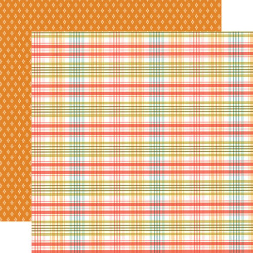 Carta Bella Paper - Sunflower Summer Collection - 12 x 12 Double Sided Paper - Sunny Plaid Carta Bella Paper - Sunflower Summer Collection - 12 x 12 Double Sided Paper - Sunny Plaid