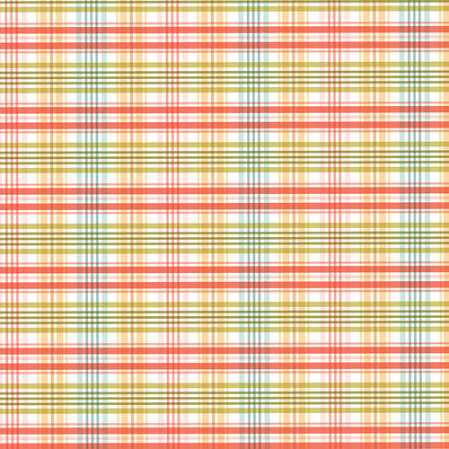 Carta Bella Paper - Sunflower Summer Collection - 12 x 12 Double Sided Paper - Sunny Plaid Carta Bella Paper - Sunflower Summer Collection - 12 x 12 Double Sided Paper - Sunny Plaid