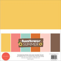 Echo Park - Sunflower Summer Collection - 12 x 12 Paper Pack - Solids