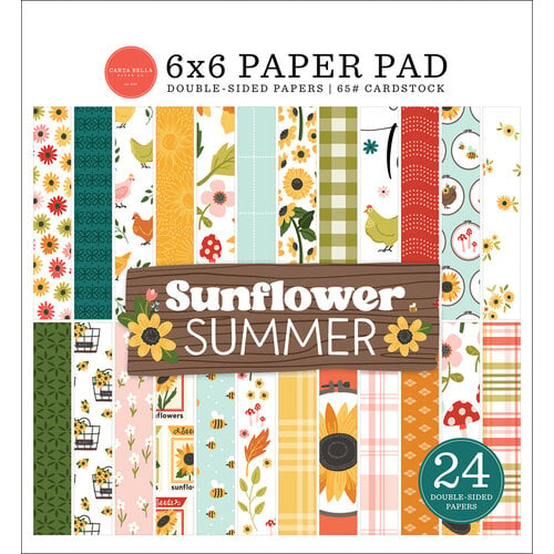 Carta Bella Paper - Sunflower Summer Collection - 6 x 6 Paper Pad