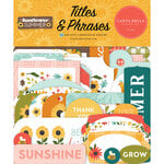 Carta Bella Paper - Sunflower Summer Collection - Ephemera - Titles And Phrases