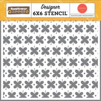 Carta Bella Paper - Sunflower Summer Collection - 6 x 6 Stencils - Bloom And Grow