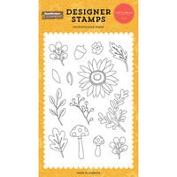 Echo Park - Sunflower Summer Collection - Clear Photopolymer Stamps - Sunflower Garden