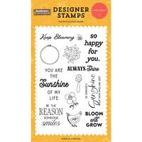 Echo Park - Sunflower Summer Collection - Clear Photopolymer Stamps - Keep Blooming