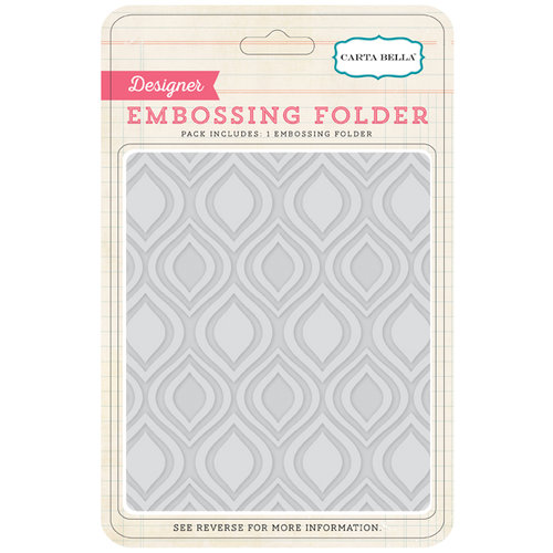 Carta Bella - Travel Stories Collection - Embossing Folders - Ogee