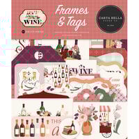 Carta Bella Paper - Wine Collection - Ephemera - Frames And Tags