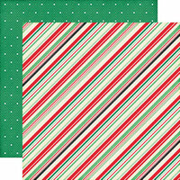 Echo Park - Christmas Cheer Collection - 12 x 12 Double Sided Paper - Festive Stripes