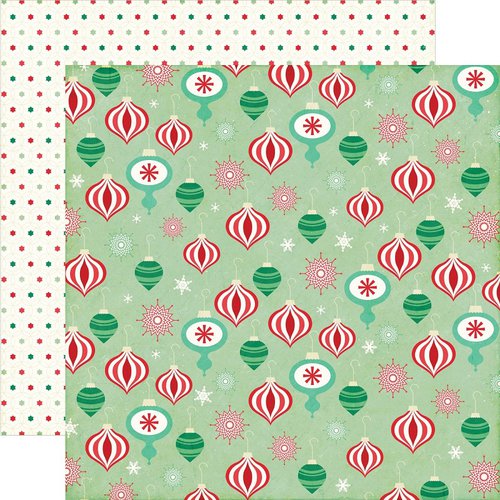 Echo Park - Christmas Cheer Collection - 12 x 12 Double Sided Paper - Christmas Ornaments