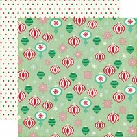 Echo Park - Christmas Cheer Collection - 12 x 12 Double Sided Paper - Christmas Ornaments