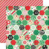 Echo Park - Christmas Cheer Collection - 12 x 12 Double Sided Paper - Cozy Quilt