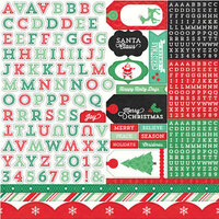 Echo Park - Christmas Cheer Collection - 12 x 12 Cardstock Stickers - Alpha Stickers