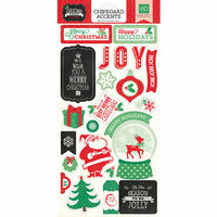 Echo Park - Christmas Cheer Collection - Chipboard Stickers