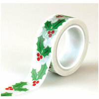 Echo Park - Christmas Cheer Collection - Decorative Tape - Holly Berries