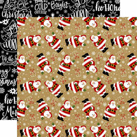Echo Park - Celebrate Christmas Collection - 12 x 12 Double Sided Paper - Here Comes Santa
