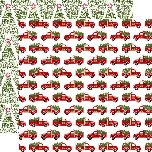 Echo Park - Celebrate Christmas Collection - 12 x 12 Double Sided Paper - Fresh Cut Trees