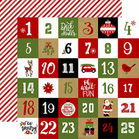 Echo Park - Celebrate Christmas Collection - 12 x 12 Double Sided Paper - Christmas Countdown