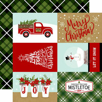 Echo Park - Celebrate Christmas Collection - 12 x 12 Double Sided Paper - 4 x 6 Journaling Cards