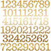 Echo Park - Celebrate Christmas Collection - Gold Foil Numbers