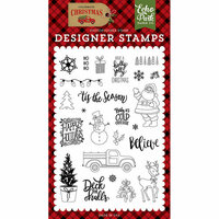 Echo Park - Celebrate Christmas Collection - Clear Photopolymer Stamps - Deliver Christmas