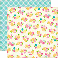 Echo Park - Country Drive Collection - 12 x 12 Double Sided Paper - Daisy Field