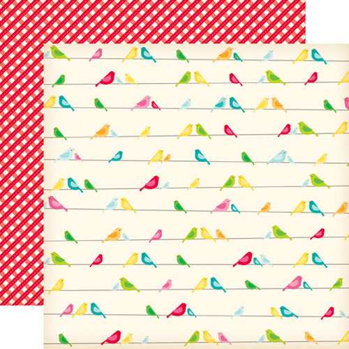Echo Park - Country Drive Collection - 12 x 12 Double Sided Paper - Birds on a Wire