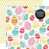 Echo Park - Celebrate Easter Collection - 12 x 12 Double Sided Paper with Glossy Accents - Colored Eggs