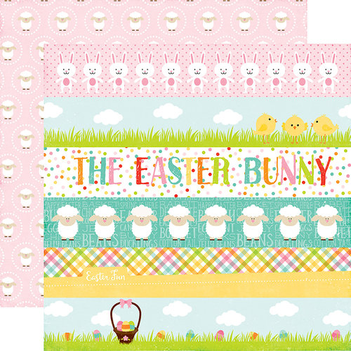 Echo Park - Celebrate Easter Collection - 12 x 12 Double Sided Paper - Border Strips
