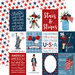 Echo Park - Celebrate America Collection - 12 x 12 Double Sided Paper - 3 x 4 Journaling Cards