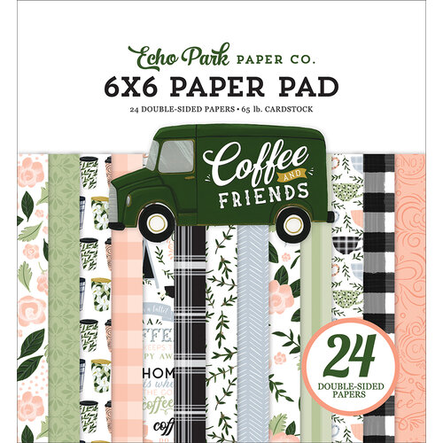 Echo Park - Coffee and Friends Collection - 6 x 6 Paper Pad Echo Park - Coffee and Friends Collection - 6 x 6 Paper Pad