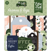 Echo Park - Coffee and Friends Collection - Ephemera - Frames and Tags