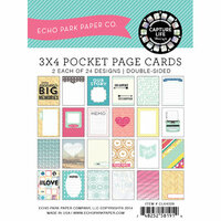 Echo Park - Capture Life Collection - 3 x 4 Journal Card Pack