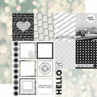 Echo Park - Capture Life Collection - Black and White - 12 x 12 Double Sided Paper - Good Times