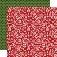 Echo Park - Christmas Magic Collection - 12 x 12 Double Sided Paper - Swirling Snowflakes