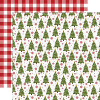 Echo Park - Christmas Magic Collection - 12 x 12 Double Sided Paper - Tree Trimmings
