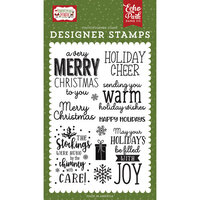 Echo Park - Christmas Magic Collection - Clear Photopolymer Stamps - Warm Holiday Wishes