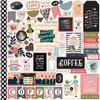 Echo Park - Coffee Collection - 12 x 12 Cardstock Stickers - Elements