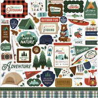 Echo Park - Call Of The Wild Collection - 12 x 12 Cardstock Stickers - Elements